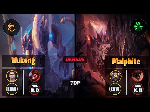 Bwipo WUKONG (Top) [Conqueror] VS MALPHITE - Challenger EUW Patch 10.13