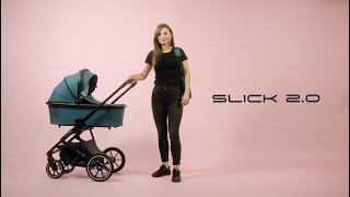 MUUVO Kočík kombinovaný Slick 2.0 set 2v1 Light Grey