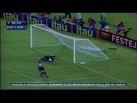 BAHIA 4 X 7 SANTOS   BRASILEIRÃO 2003 ORCA DA VILA