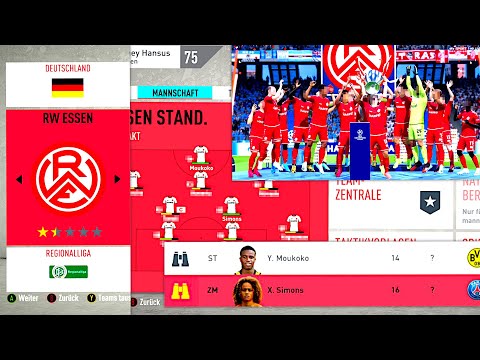 FIFA 20 : MIT MOUKOKO & SIMONS AUS DER REGIONALLIGA ZUM CL TITEL !!! 💪🔥 RW Essen Sprint To Glory