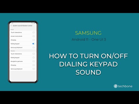 How to Turn On/Off Dialing keypad sounds - Samsung [Android 11 - One UI 3]