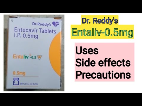 Entaliv 0.5mg Entecavir Tablets, Packaging Type: Bottle