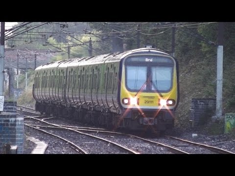 IE 29000 Class DMU Commuter Train 29111 - Killester Station, Dublin
