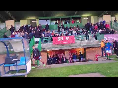 Copa del Rey 2023. G. Segoviana 3 - Sestao River 4 Ambiente previo y salida jugadores. 8/11/2023