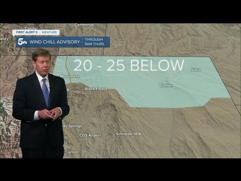 Snow ending tonight, with dangerous overnight wind chills for Southern Colorado