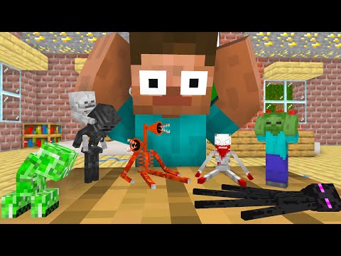 Mini SCP-096 and Mini Siren Head - Minecraft Animation