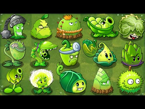 All GREEN Premium Plants LEVEL 1000 vs Big Wave Beach Final Boss - Plants vs Zombies 2 Mod