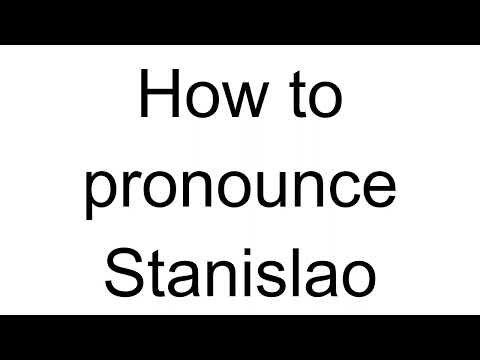 How to Pronounce Stanislao (Italian)