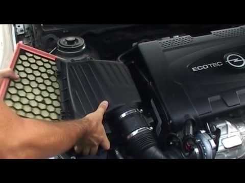 how to replace air filter on opel/vauxhall insignia