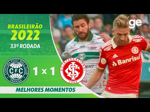 Gols e lances de Coritiba x Internacional