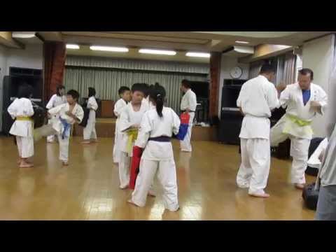 パンチからロー・キックのコンビネーション