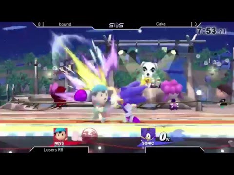 SOS4 Sm4sh Singles LR6 - Bound vs Cake