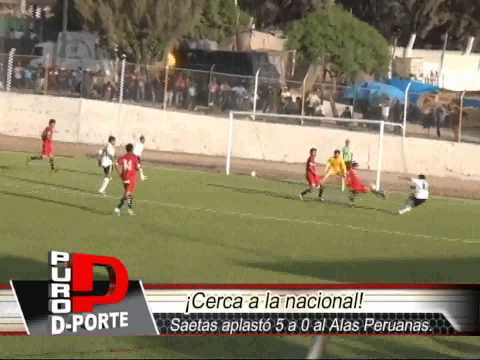 SAETAS DE ORO APLASTÓ 5 A 0 AL ESTUDIANTES ALAS PERUANAS DE MOQUEGUA - PURO DEPORTE