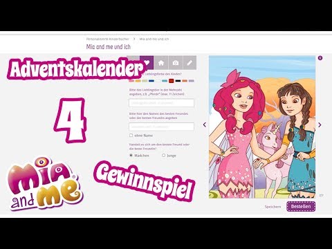 Persönliches Framily Buch - 4. Adventstürchen - Mia and me