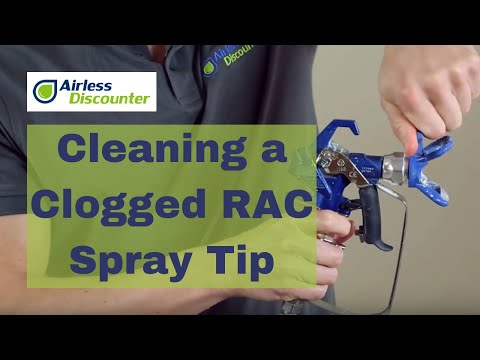 Airless Q&A #19 - Cleaning a Clogged RAC X Spray Tip...