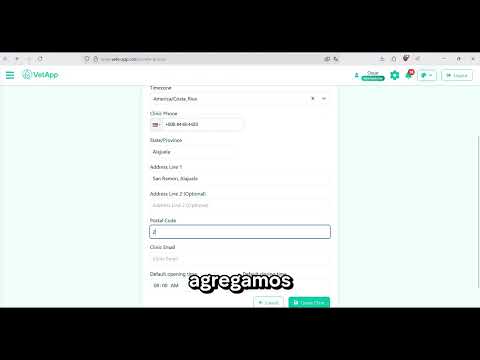 Create Clinic - VeteApp