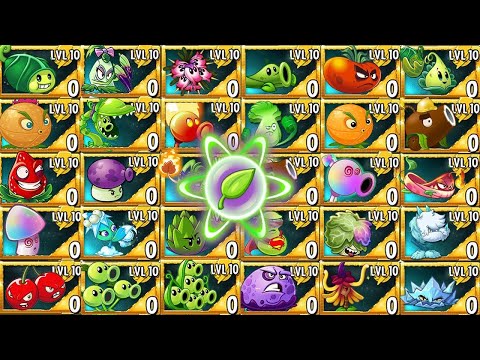 1 Plants Max Level Use 1 plant Food Vs 999 Beghouled Newspaper Zombie Who Will Win?