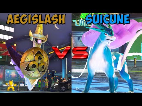 Pokken tournament DX - Aegislash vs Suicune