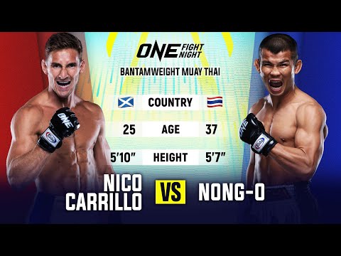 Took Down a LEGEND 😤🔥 Nico Carrillo vs. Nong-O | Muay Thai Full Fight No Commentary 🔇