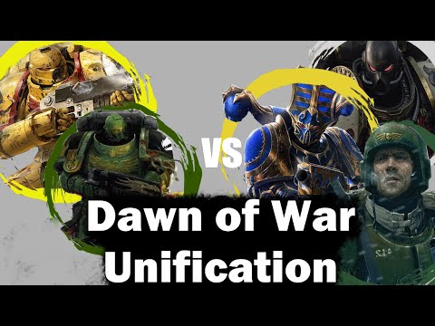Dawn of War Unification: 3 vs 3 Salamanders, Imperial Fists vs Thousand Sons, Imperial Guard, BT