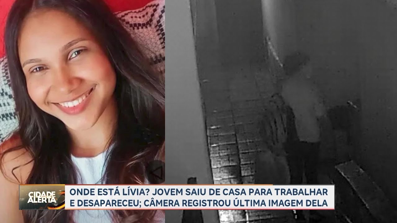 Onde está Lívia? Câmeras registram última imagem de jovem que desapareceu em Jardinópolis