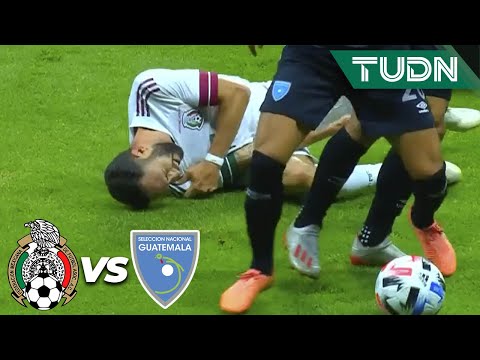¡DOLOROSO! ¡Layún se lesiona solo! | México 3-0 Guatemala | Amistoso 2020 | TUDN