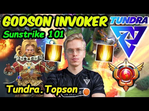 Topson Invoker Mastery : Sunstrike Lesson 101 Dominates EU RANKED