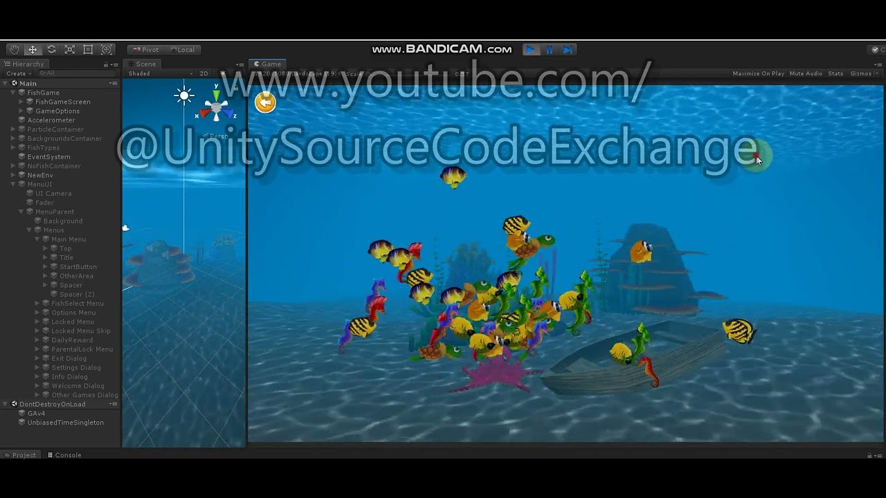 Sensory Baby Toddler Learning Fish Game - Unity Source Code for Sale