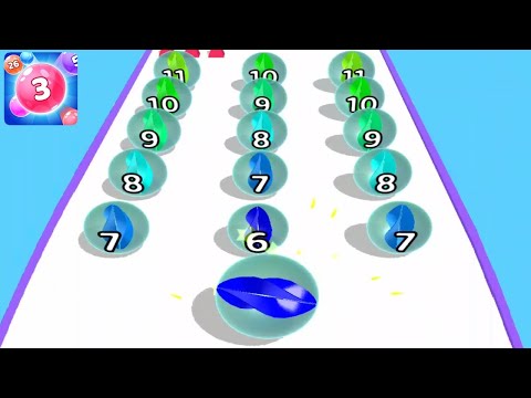 Marble Run 3D-Color Ball Race ! All Levels Gameplay (1-12) android, ios