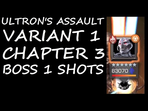 Ultrons Assault Variant 1 Chapter 3 Boss 1 SHOT First Ultron Boss | MARVEL CONTEST OF CHAMPIONS |