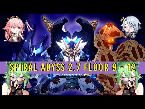 Rushing Spiral Abyss 2.7 Floor 9 - 12 (36 Stars) | Genshin Impact