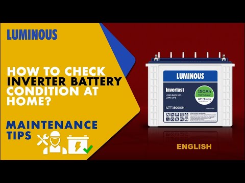 How to check Inverter Battery at Home I English | Luminous Inverter Battery Maintenance Tips