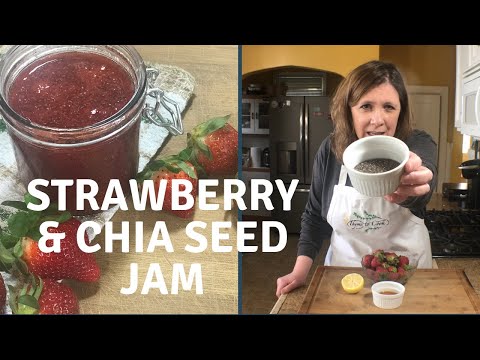 How to Make Easy Strawberry Chia Seed Jam. Healthy and Delicious!