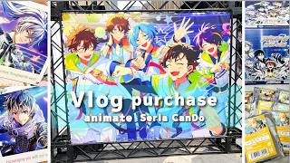 推し活Vlog♡あんスタ♡アイナナ♡チェンソーマン♡in池袋 &グッズ購入🛒あんスタ10th⛲️ESひろば（中池袋公園）パネルは圧巻🥺✨｜池袋アニメイト&Seria100均｜eng