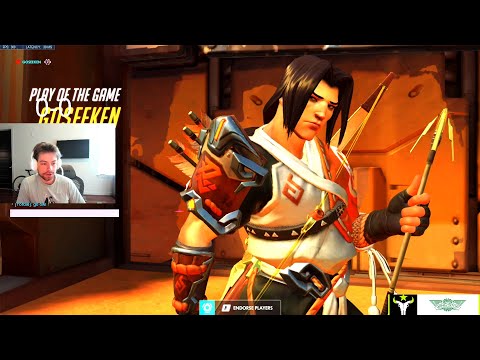 Danteh Hanzo and Tracer - POTG! [ Overwatch Season 35 Top 500 ]