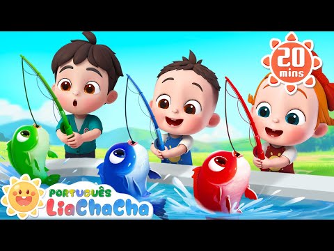12345, Eu Peguei Um Peixe Vivo 🐟 | Aprender Números |  LiaChaCha em Português - Músicas Infantis