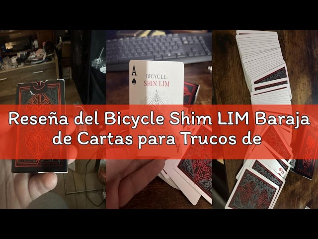 Vídeo relacionado con Bicycle Shim LIM Baraja de Cartas para Trucos de Magia y colección. Edición Especial