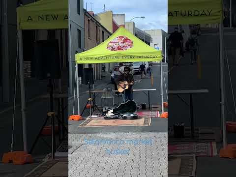 Salamanca market hobart busker