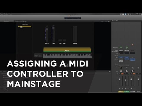 How to assign MIDI Controller to MainStage & Instruments