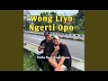 Wong Liyo Ngerti Opo