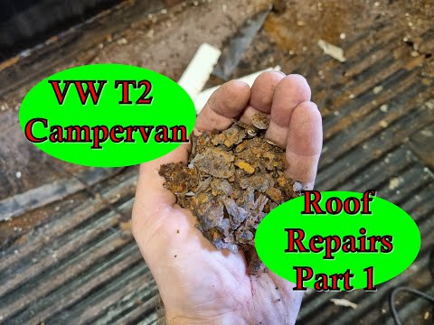 Volkswagen T2 Restoration Ep. 9 Roof Repairs Part 1