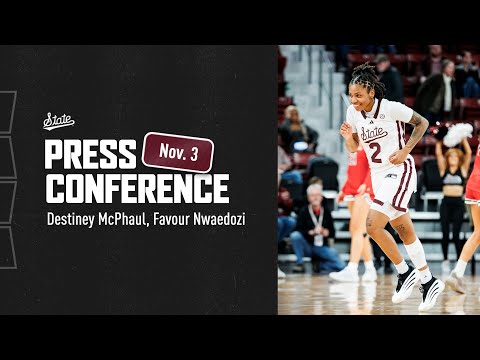 WOMEN'S BASKETBALL | Destiney McPhaul, Favour Nwaedozi Press Conference vs Davidson