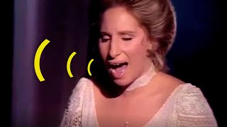 Barbra Streisand showing PERFECT vocal technique