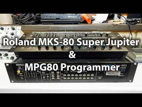 Roland MKS-80 Super Jupiter & MPG80 1984 - 1989 - Black image 6