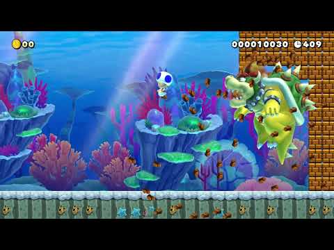 underwater boss fights by Kaleb1232 - Super Mario Maker 2 - No Commentary 1cb 022020