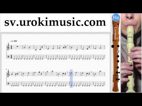 Lär Dig Spela Blockflöjt (Tysk) Clean Bandit - Rockabye ft Sean Paul Anne-Marie Tabs Nybörjare Del