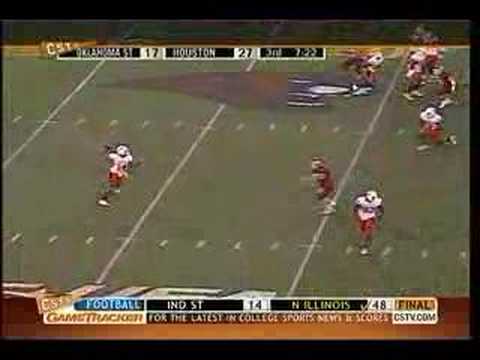 UH vs OSU - 9-23-06 Gaston lays down a nice hit