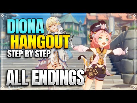 Diona Hangout Event All Endings + Achievements! -【Genshin Impact】