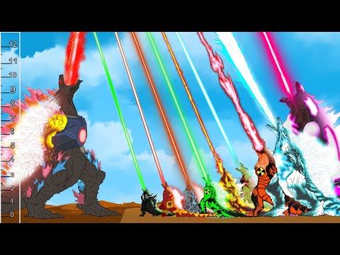 IF Fusion Strongest GODZILLA: Monsters Ranked From Weakest To Strongest?? - FUNNY CARTOON