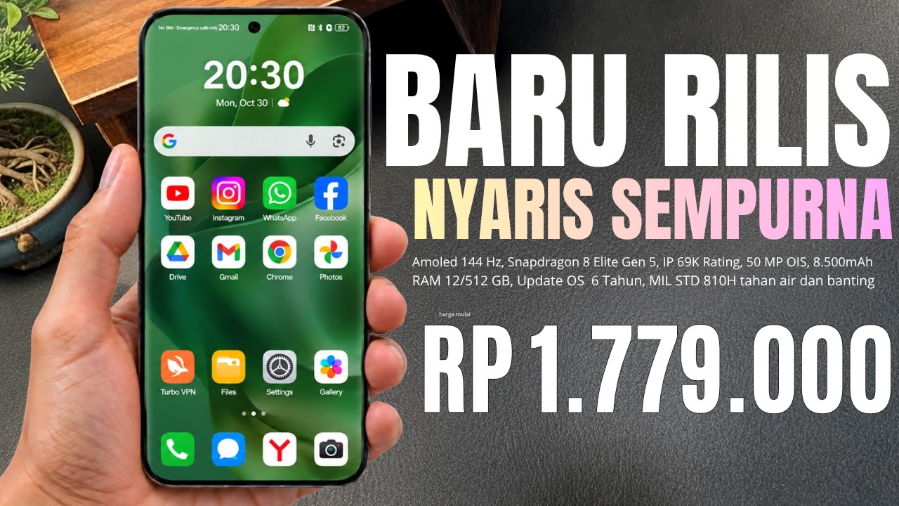 BARU RILIS LANGSUNG WORTH IT‼️RAM 12GB/512GB, 8.500mAh | HP BARU DAN TERBAIK AKHIR TAHUN 2026